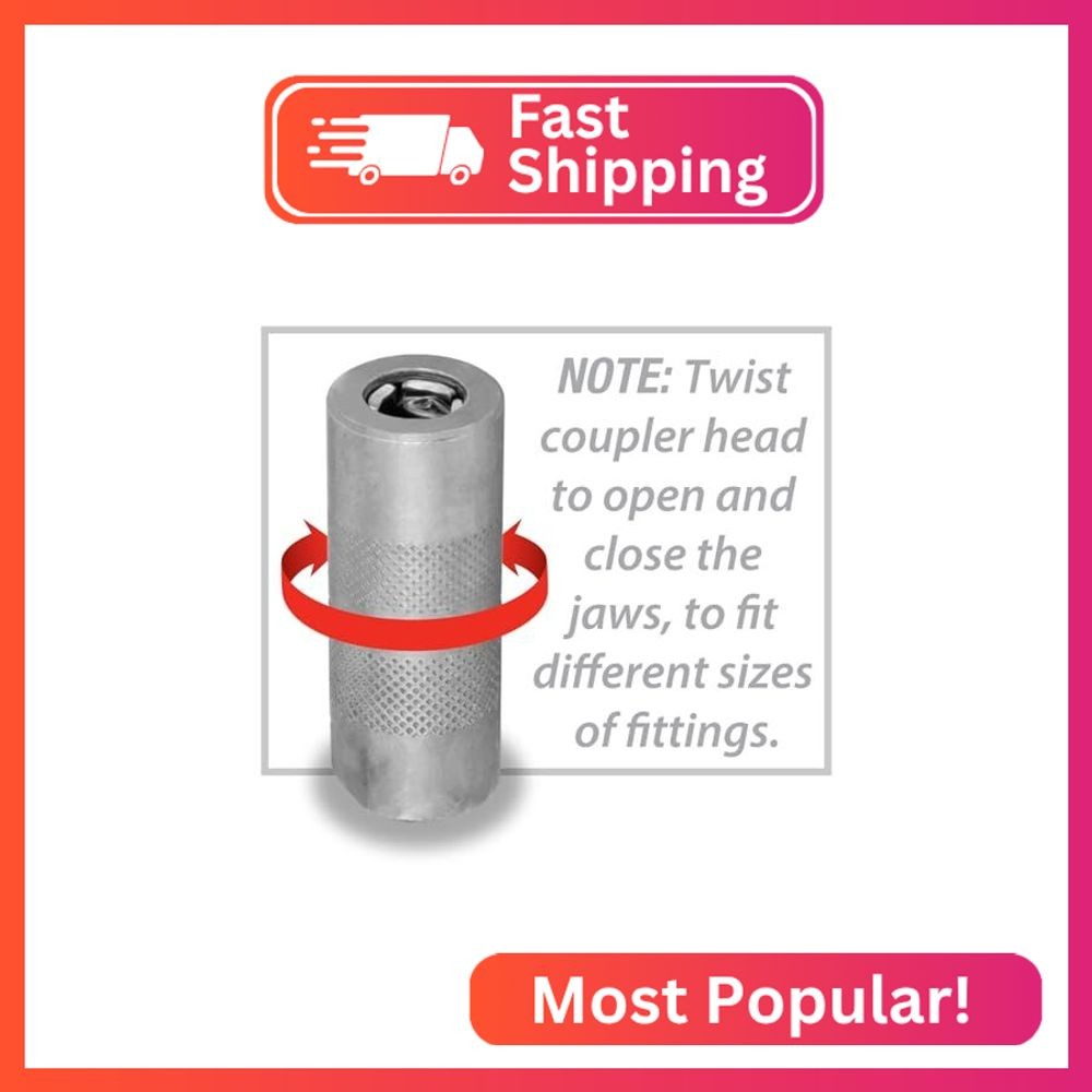 Performance Tool W54234 Small Diameter Coupler for Narrow Access Grease Applicat