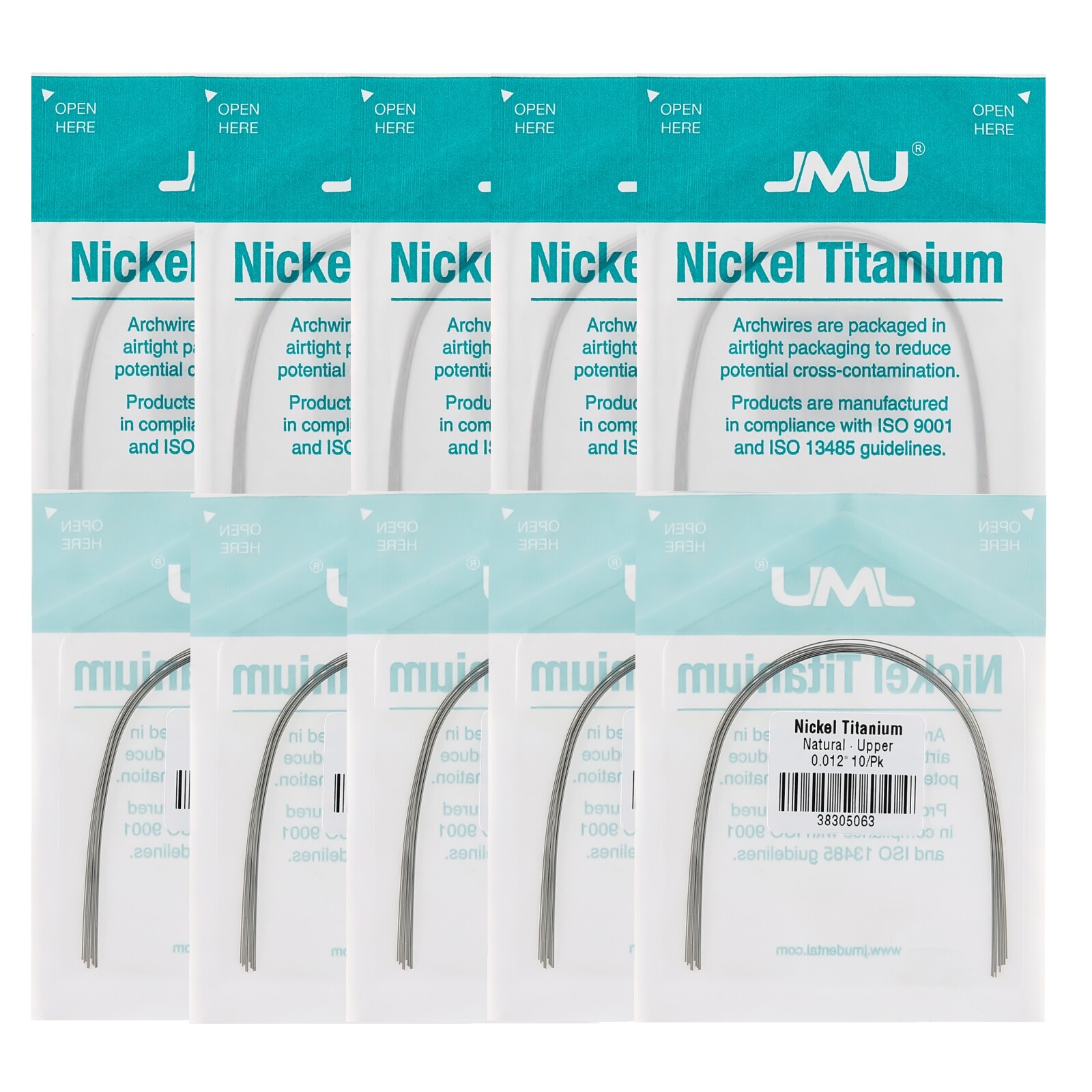 JMU Dental Orthodontics Round Rectangular Arch Wire Super Elastic Niti Natural