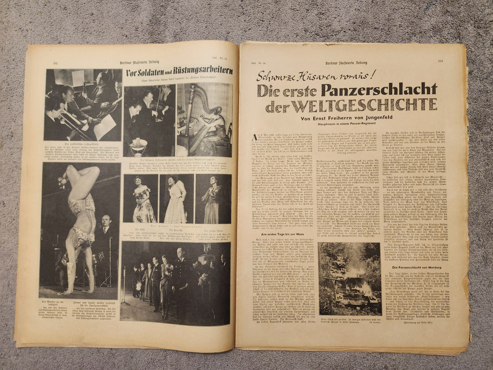 WW2 Germany. Berliner Illustrierte Zeitung" # 14, April 3, 1941