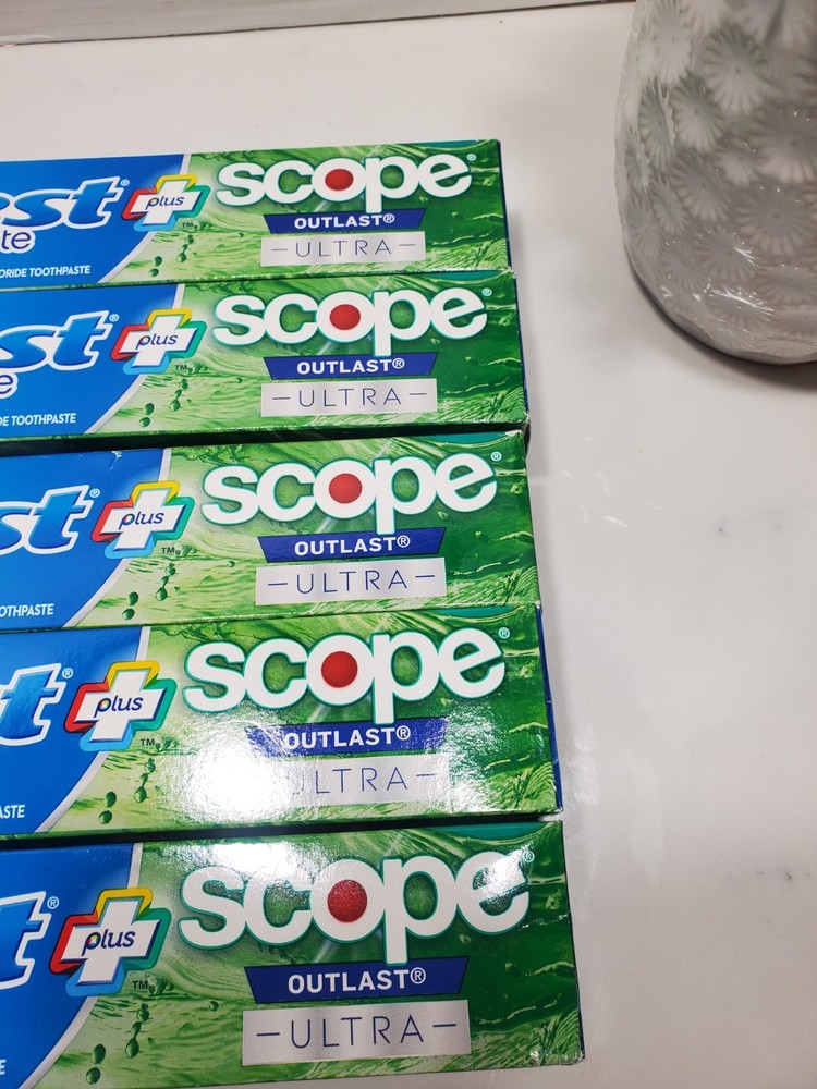Crest Complete + Scope Outlast Ultra Toothpaste 6.3oz 🦷 5 Pack **Please Read **