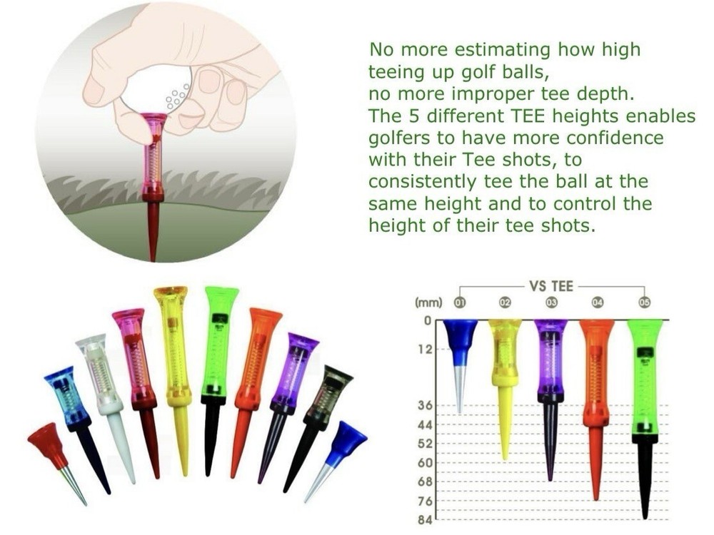 KOVISS VS TEES - FOR PROS - Single Large Golf Tee (VS110/G11)