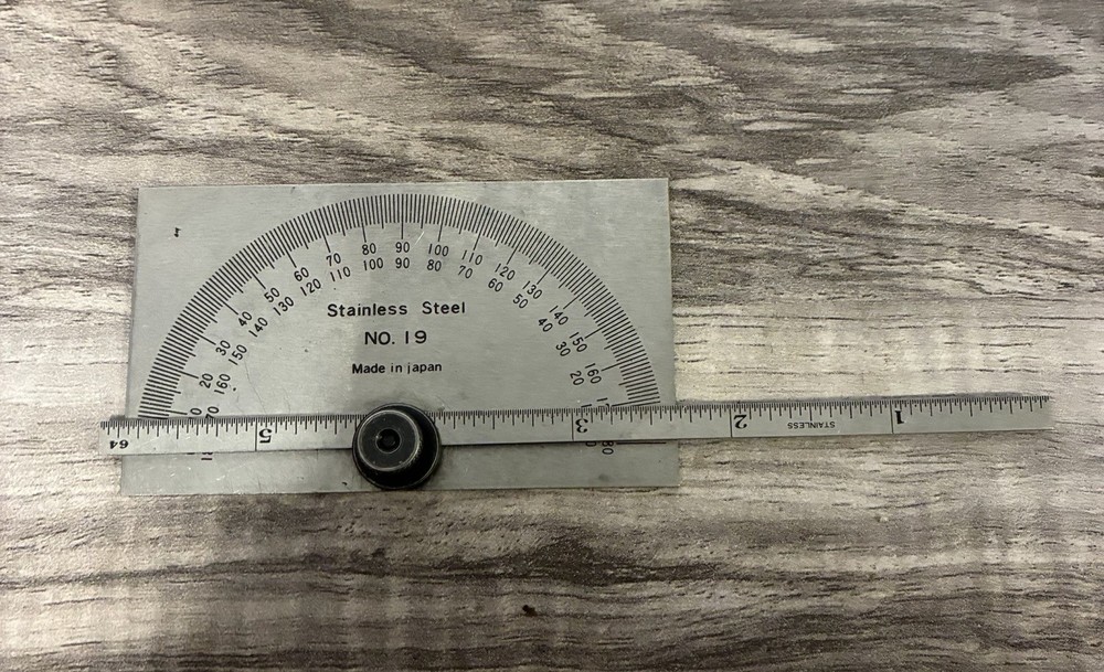 Japan NO 19 STAINLESS PROTRACTOR