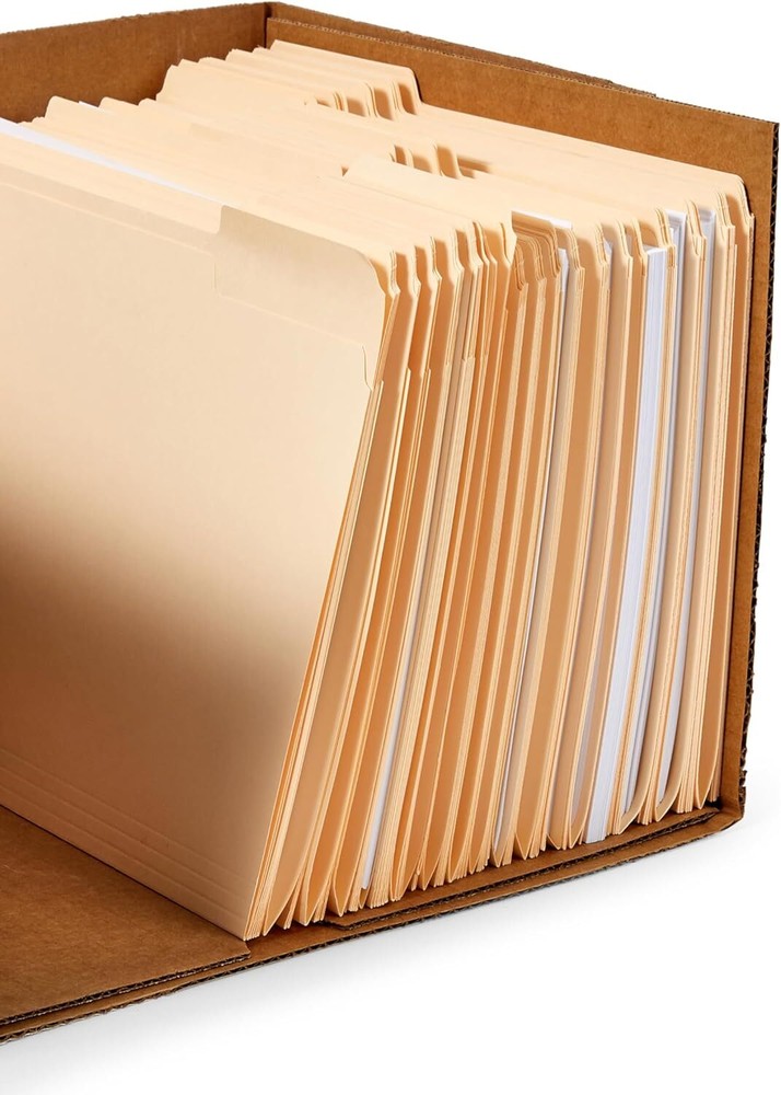 Storage and Documentation Box with Lid and Handles, Basic, 20-Piece, White