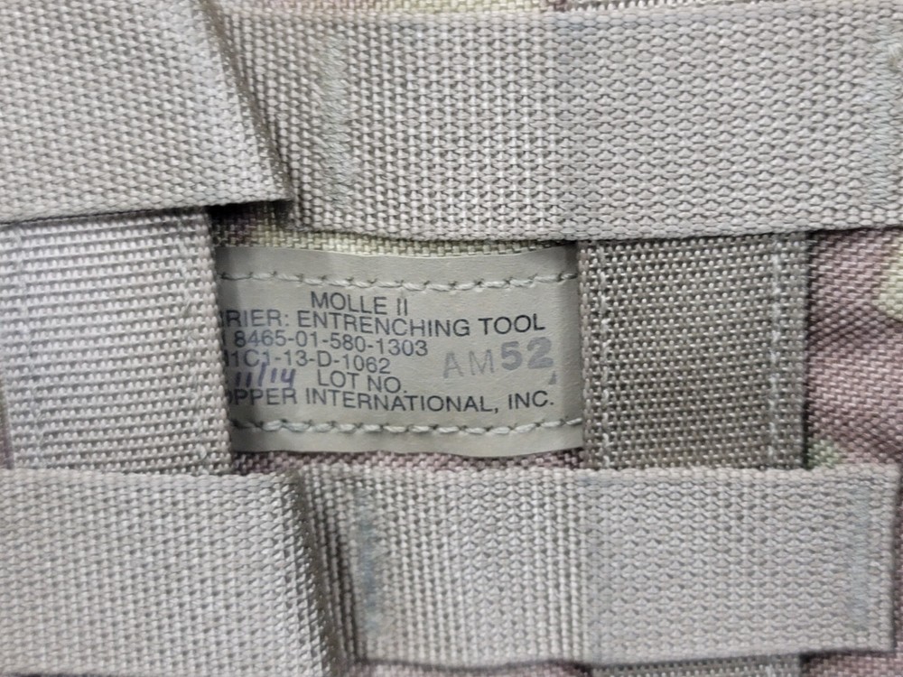 USGI OCP Multicam Molle II Entrenching Tool E-Tool Carrier Pouch VGC