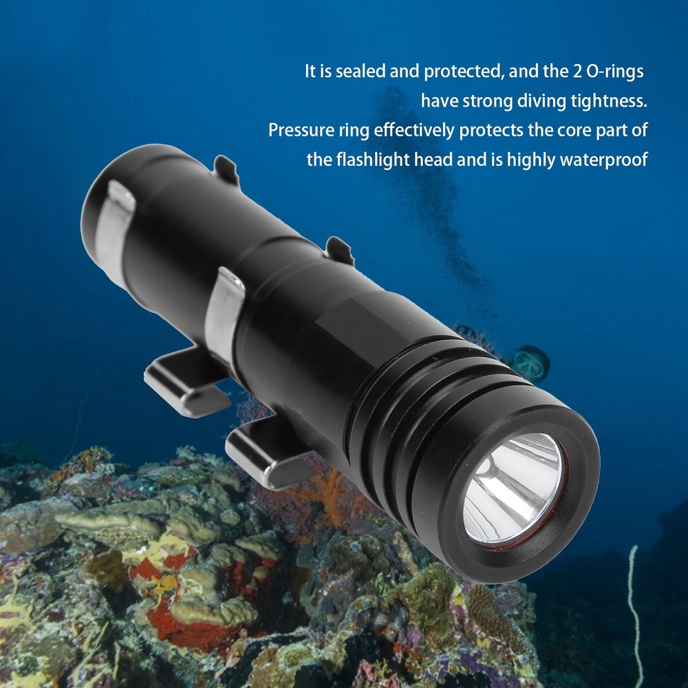 Mini Diving Light 200M Waterproof Underwater LED Flashlight Camping Lantern FF