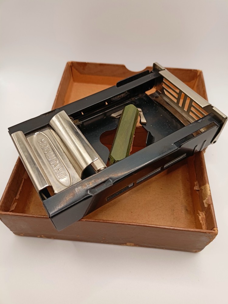 Vintage Soviet Russian Barber Razor Blade Sharpener Machine Tool Box