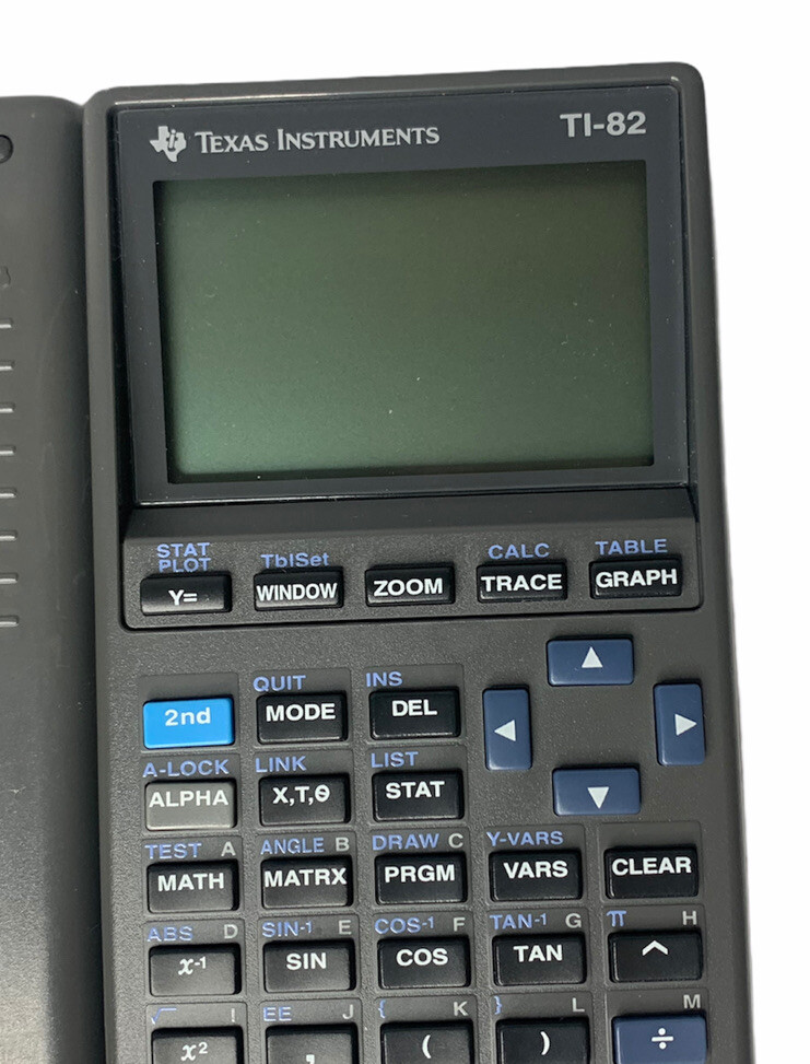 Texas Instruments TI-82 Graphing Calculator with Cover Tested & Working