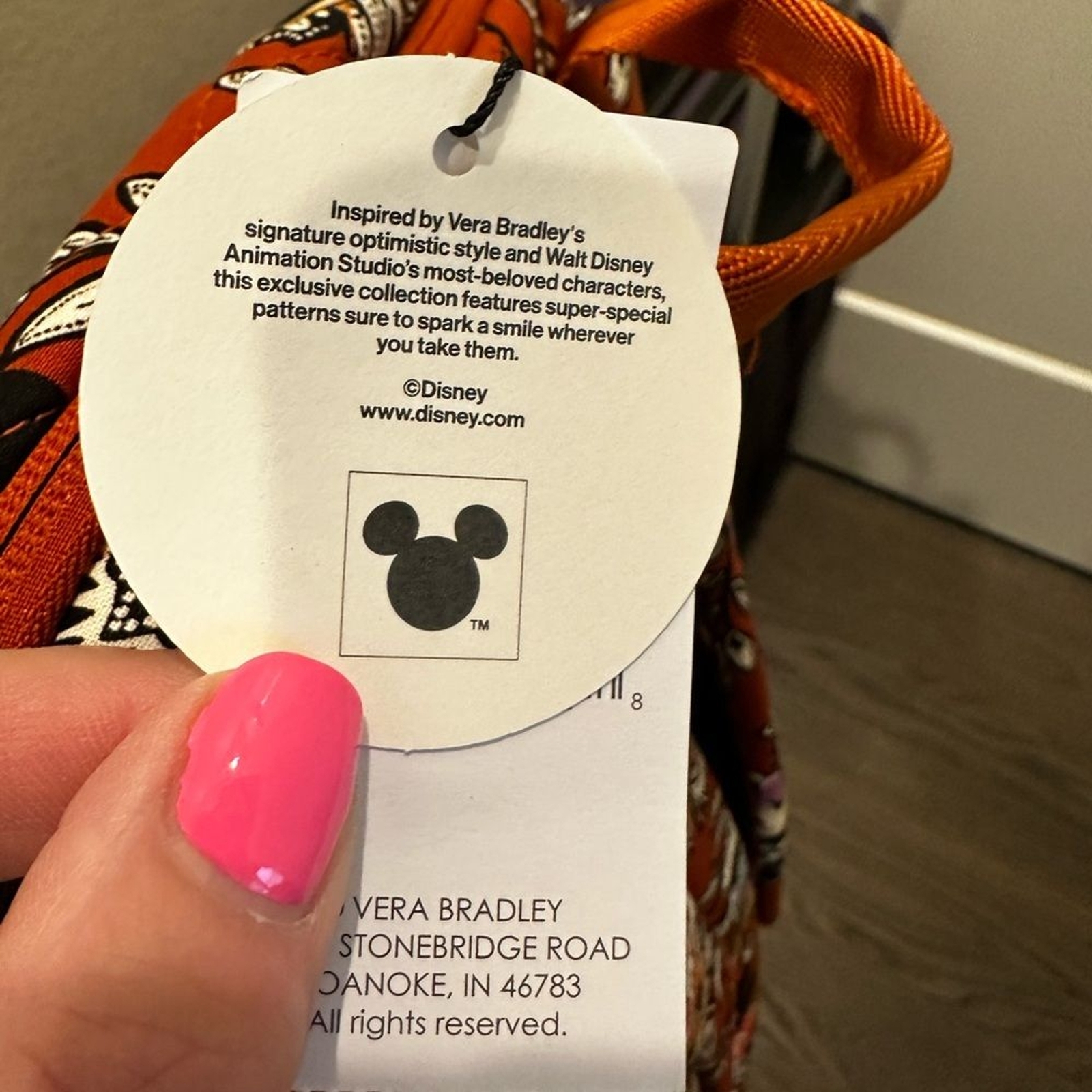 Vera Bradley Disney Essential Large Quilted Backpack NWT