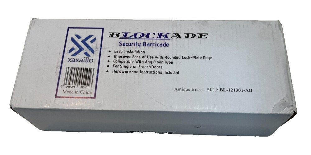 Xaxaillo Door Blockade Security Barricade Home Secure