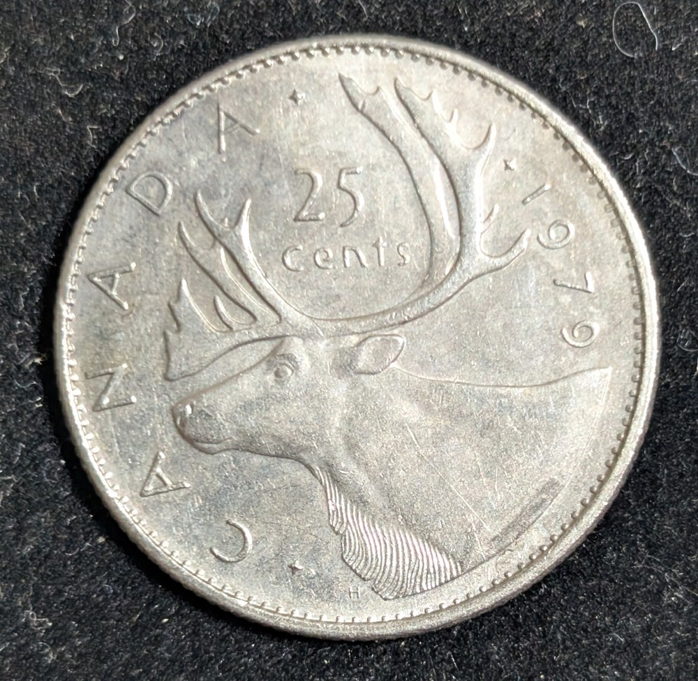 1979 Canada 25 Cents Circulated KM# 62b
