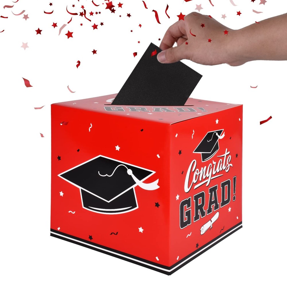 Gatherfun 2026 Graduation Card Box Red