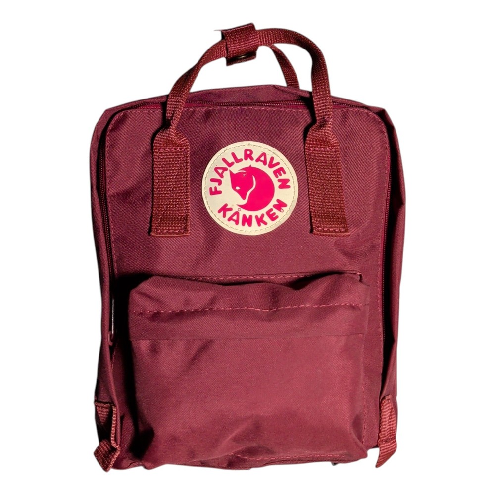 Fjallraven Kanken Backpack Maroon Book Bag 23510