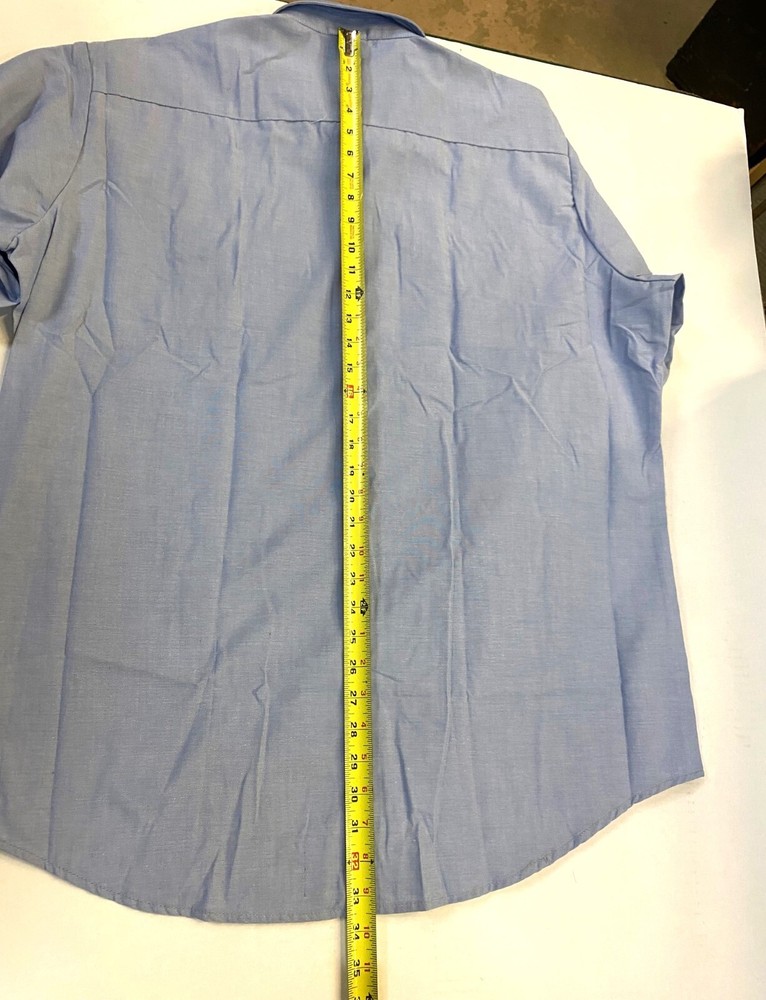 NAVY UTILITY WORK SHIRT, 2X New Condition