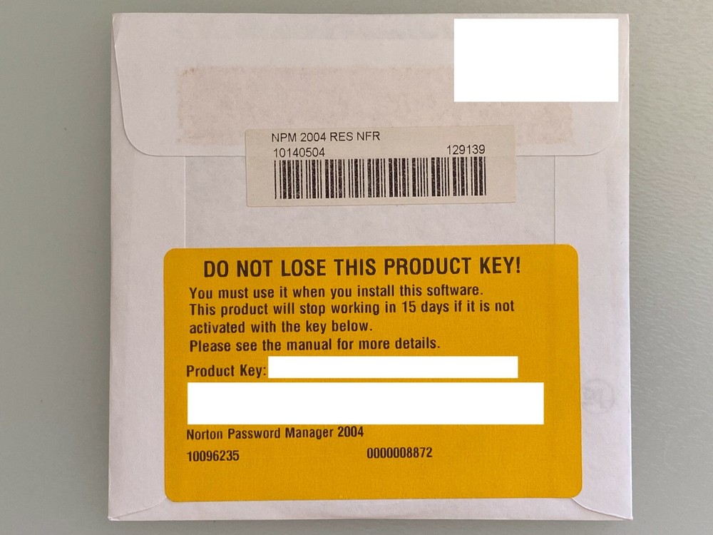 Symantec Norton Password Manager 2004 for Windows