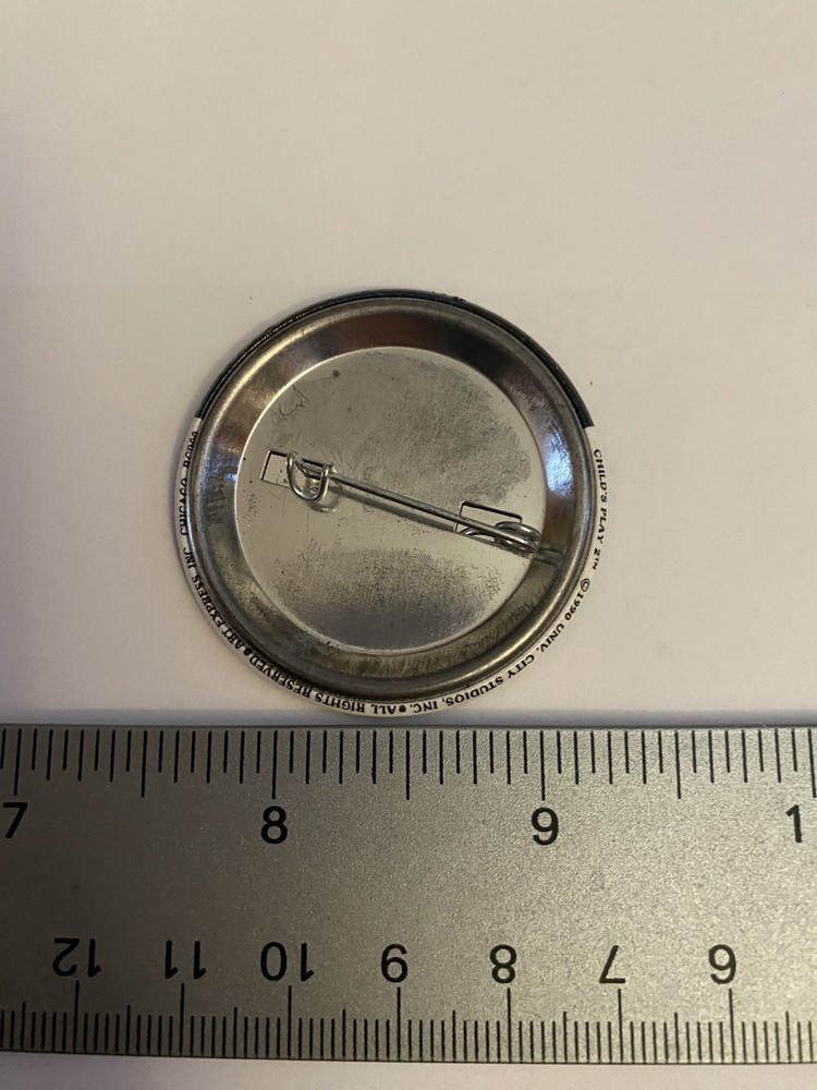 Child’s Play 2 Chucky’s Back Pin Back Button P135