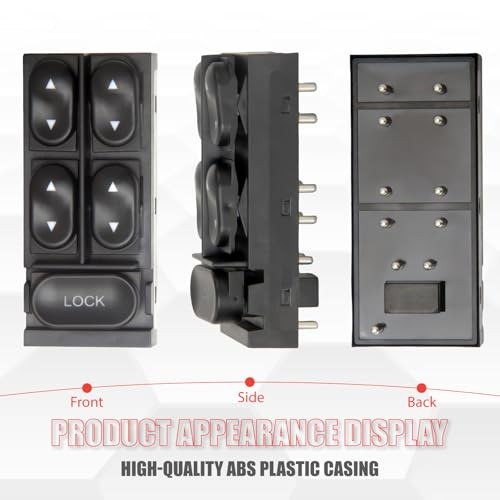 F4ZZ14529B Master Power Window Switch Driver Side Compatible with Escort