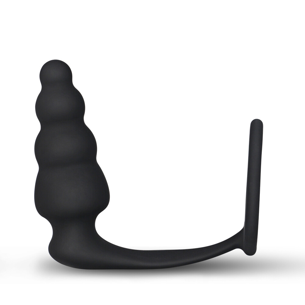 Combo Master Cockring Plug, Penis Ring & Self Anal Plug