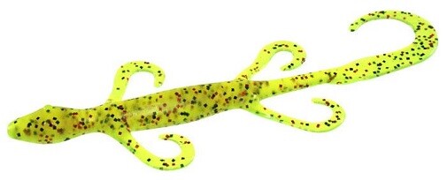 Zoom Lizard 6" - Chartreuse Pepper Red