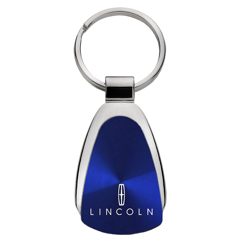 Lincoln Tear Drop Key Ring (Blue)