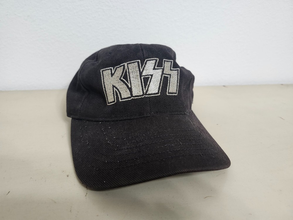 KISS Authentic Silver Logo Adjustable Hat Light Wear COOL!