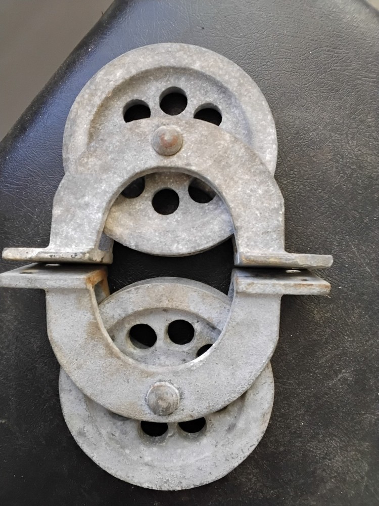 Pair Galivized  Wilcox Crittenden  Cable Steering  Pullies