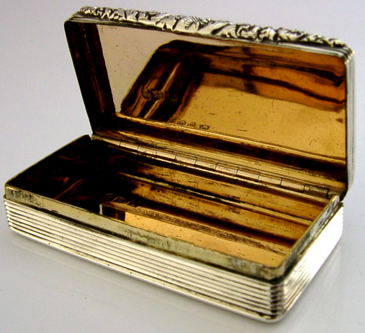 QUALITY GEORGIAN STERLING SILVER FYSON FAMILY SNUFF BOX 1826 ANTIQUE 82g