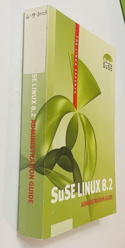 SuSE Linux 8.2 Administration Guide (2003) Vintage Linux Manual | VG Condition