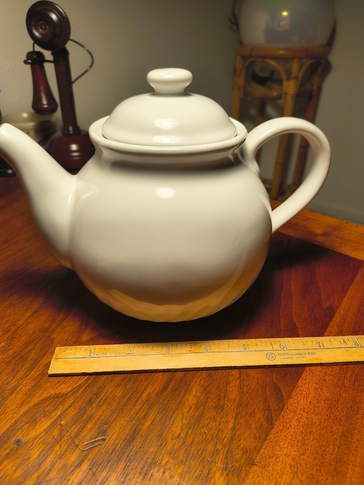 Corelle Coordinates Stoneware Teapot White Enhancement Pattern 1995- 2015