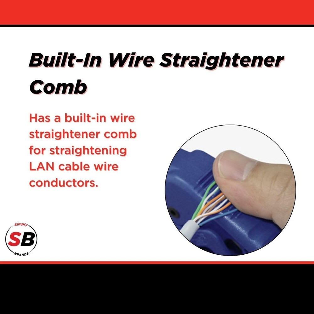 Simply45 Professional Adjustable LAN Cable Stripper & Cutter for Shielded & U...