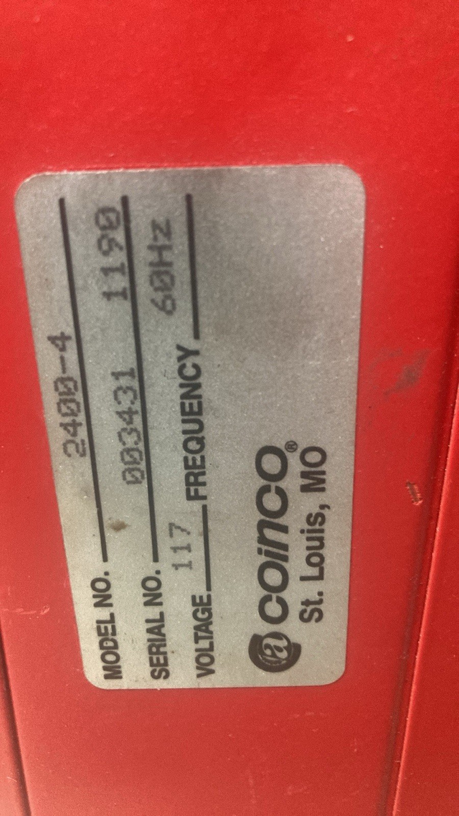 Coca-Cola Brakemate coin-op water storage unit, used, free shipping