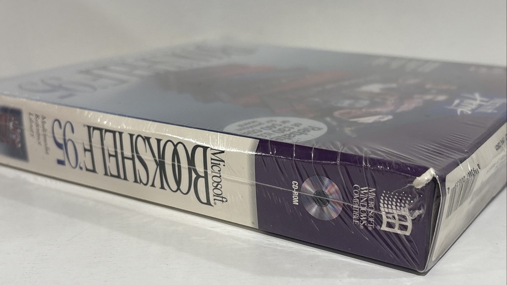 Microsoft Bookshelf '95 Multimedia Reference Library PC CD-Rom Software-Sealed