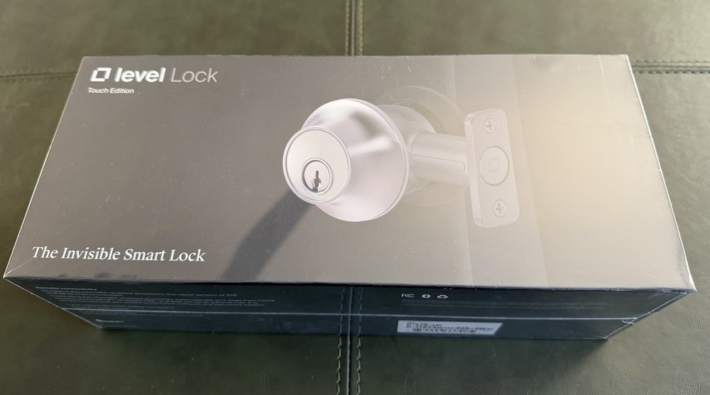 New! Level Lock (Matter) Matte Black Matter-Over-Thread Smart Lock