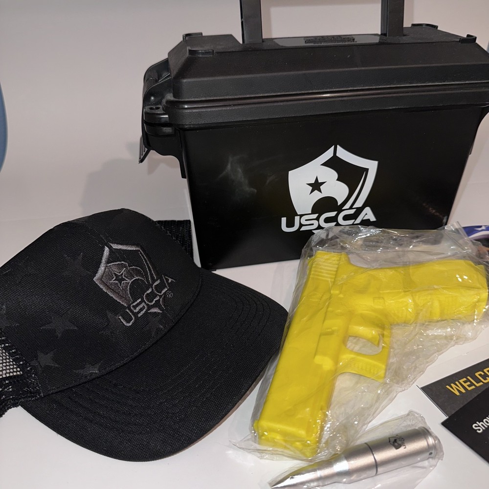 USCCA Black Portable Plastic Ammunition Can Set 5 Piece Rectangle New!