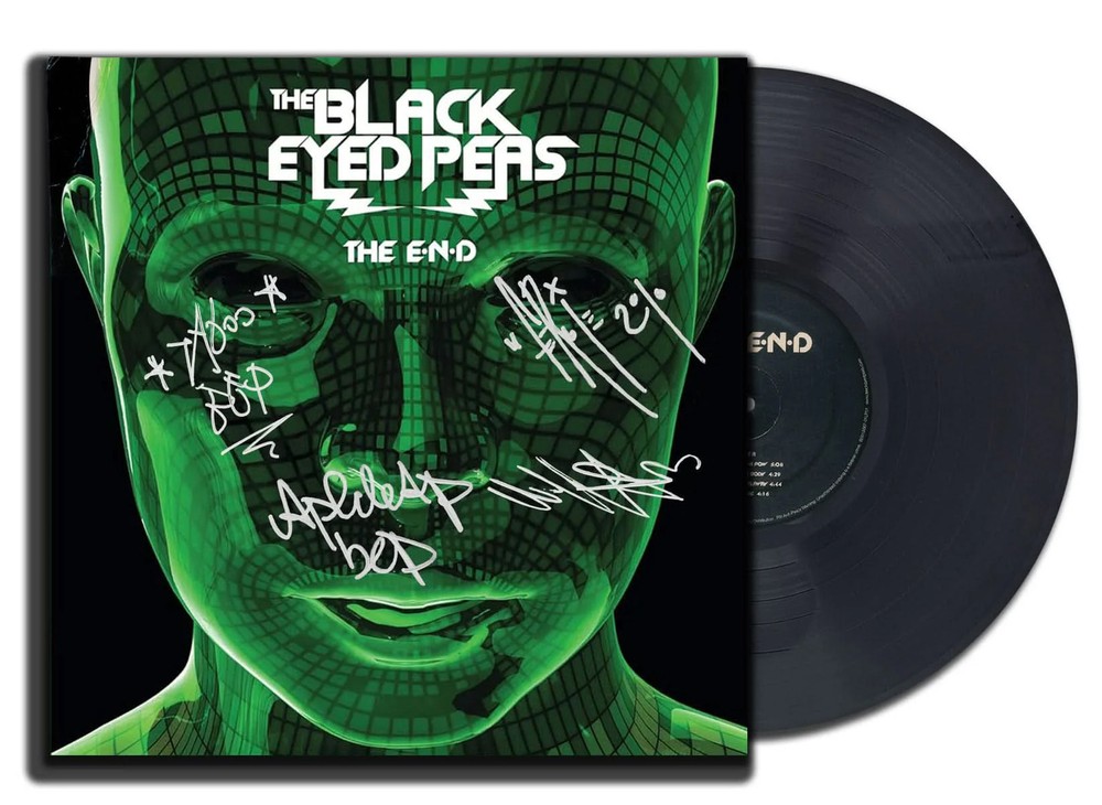The Black Eyes Peas Signed THE END Autographed Vinyl Album LP