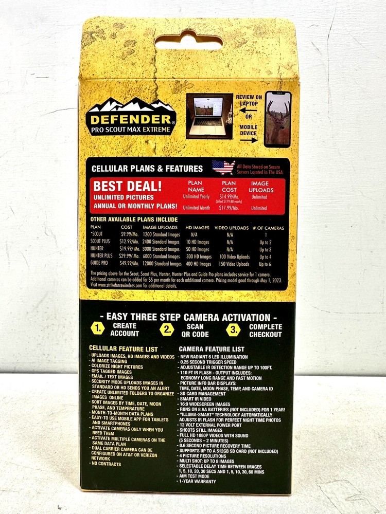 BROWNING DEFENDER PRO SCOUT MAX EXTREME GAME CAMERA