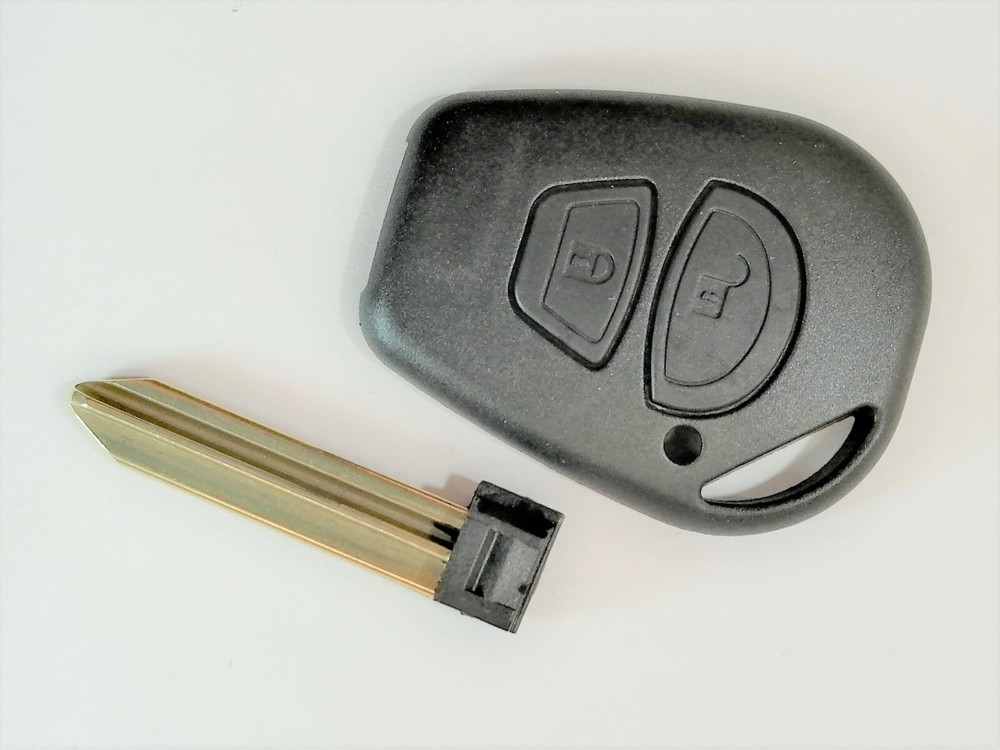 LIGIER 2 BUTTON REMOTE CONTROL KEY SHELL (NO LOGO) WITH RAW BLADE INCLUDED