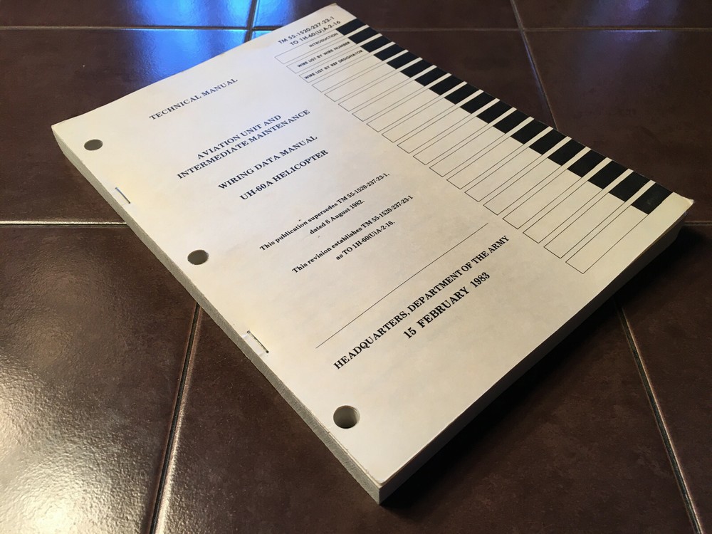 Sikorsky UH-60A Wiring Data Manual