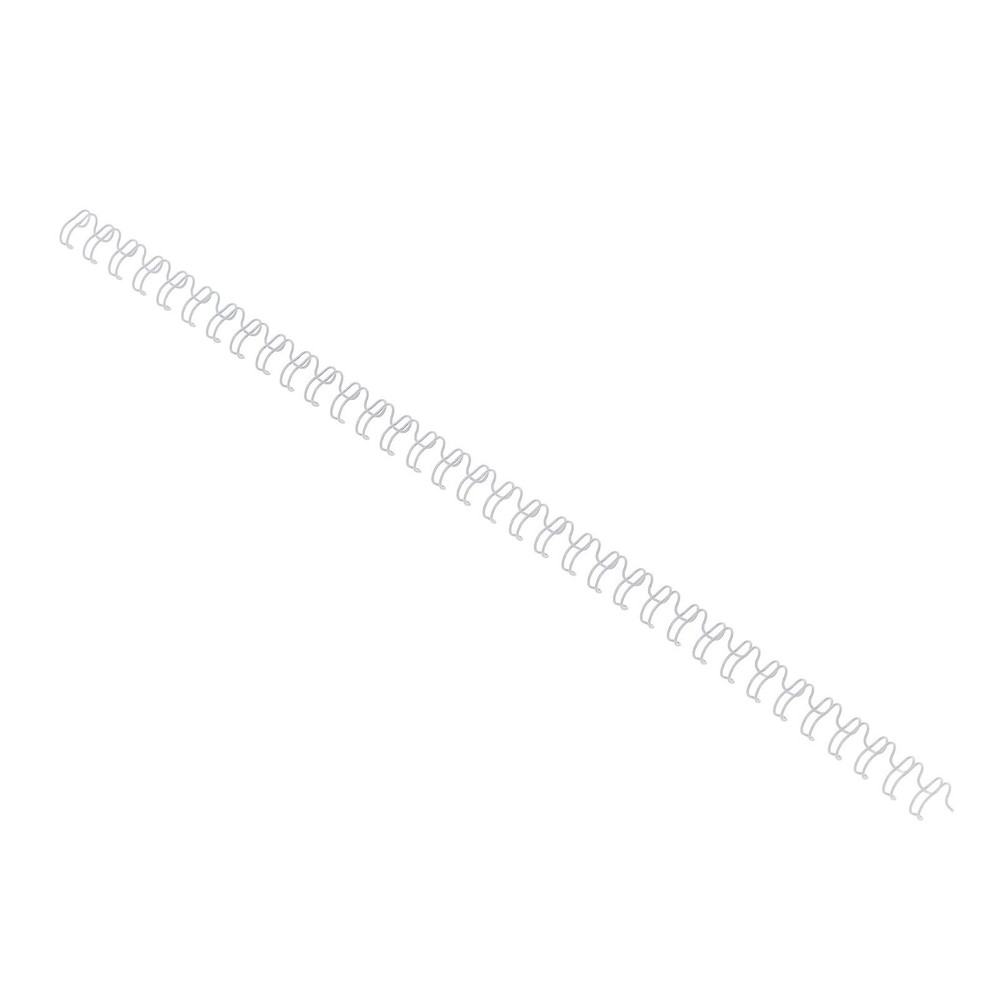 White 100X Double Loop Wire Binding Spine 6.4mm Diameter 34 Teeth 3:1 ScalE