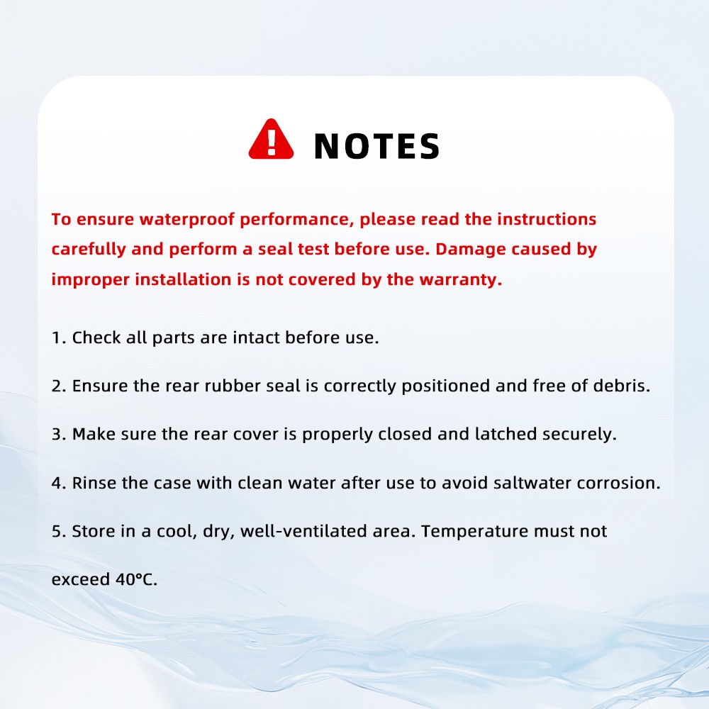 Waterproof Case For DJI OSMO Action6 Camera 60M/196FT Invisible Shell Accessory