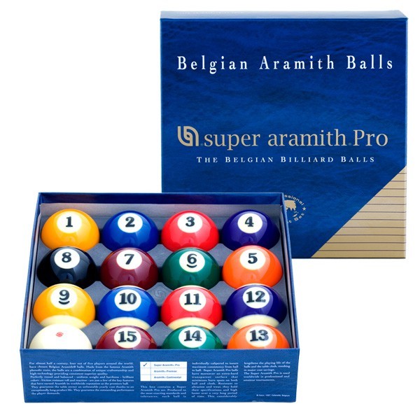 Super Aramith Pro Billiard Pool Ball set 2 1/4"