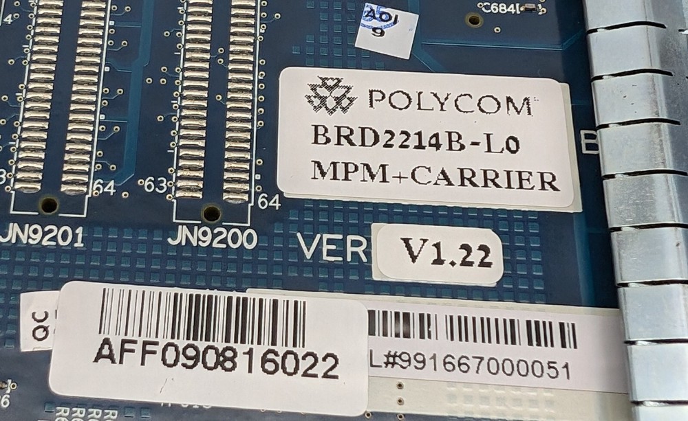 Polycom Mpm+40 RMX 2000 Real Presence Collaboration BRD2214B-L0 Server Module