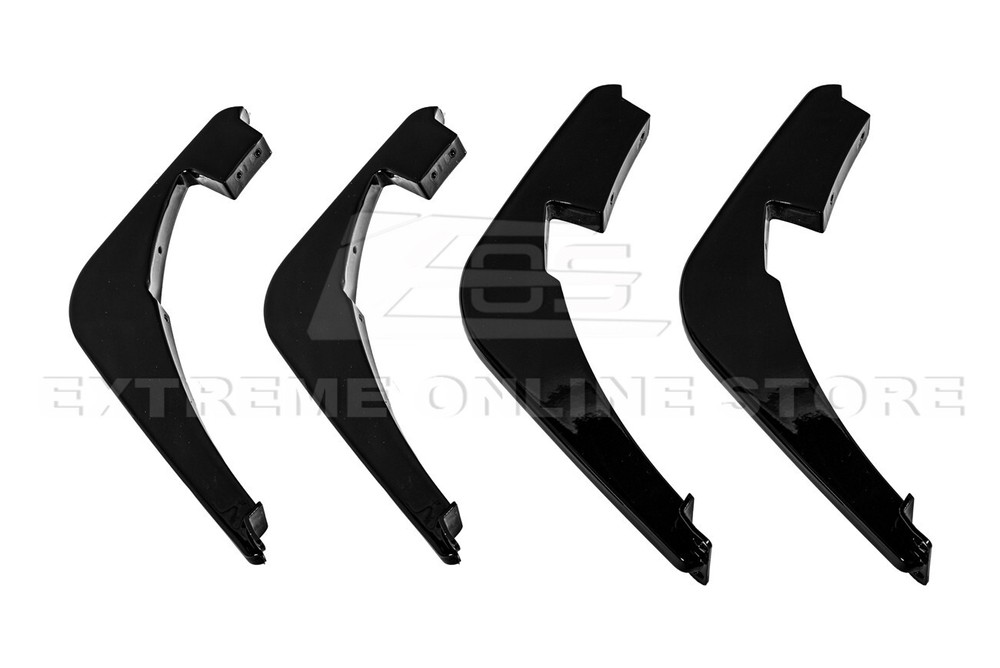 For 20-Up Corvette C8 Performance Style CARBON FLASH Rear Lower Diffuser Fin