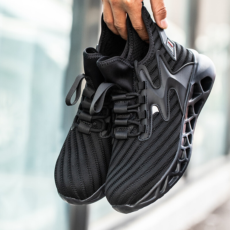 Mens' Sneakers Safety Work Shoes Steel Toe Anti-smash Boots Indestructible Shoes