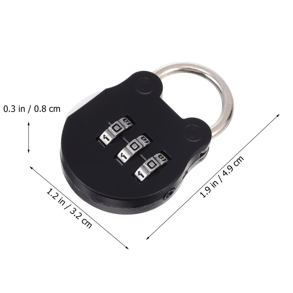 4 Pcs Locker Toolbox Combination Luggage Keyless Door Locks Padlock
