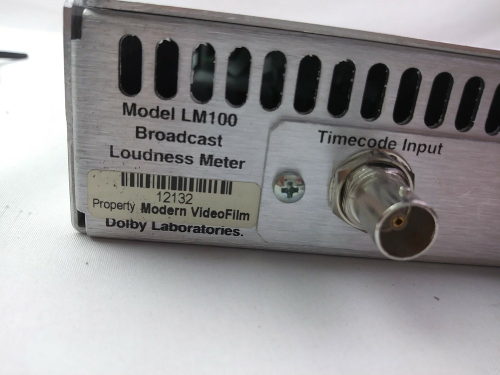 Dolby LM100 Broadcast Professional Loudness Meter Timecode input ver 1.4.0.8