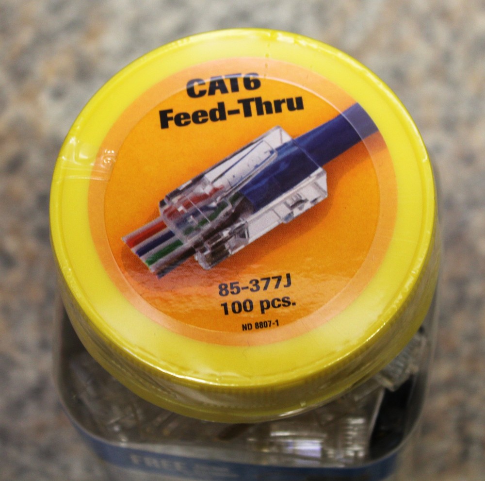 IDEAL: CAT6 Feed-Thru RJ-45 Modular Plugs
