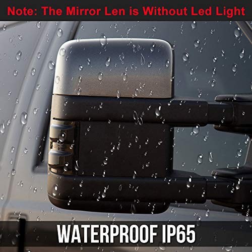 F350 Mirror Lights Side Marker Smoke Lens Replacement, Super Duty Len,