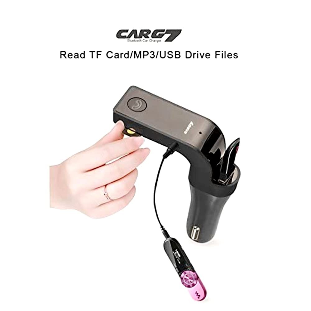 Bluetooth FM Transmitter for car,handsfree Bluetooth Receiver Car Kit with Mi...