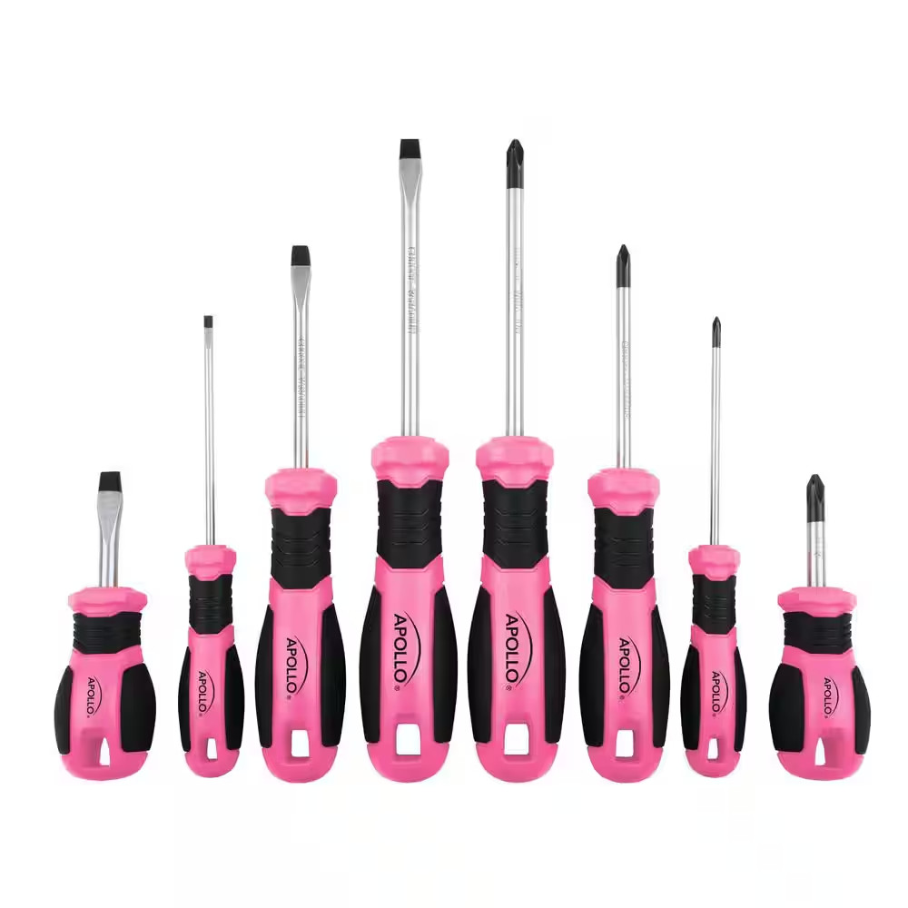 Phillips and Slotted Screwdriver Set (8-Piece)
