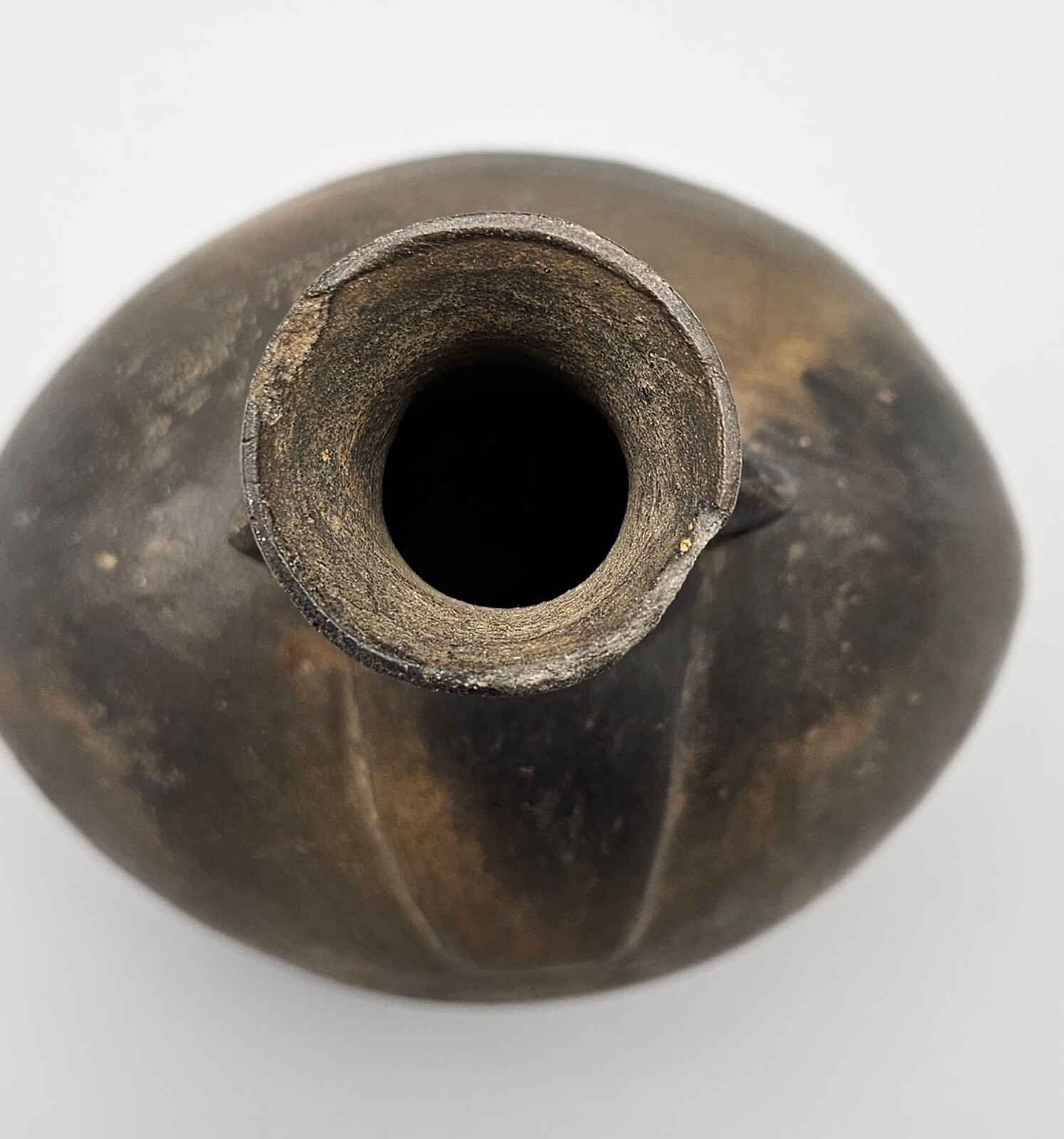 Pre Columbian Chimu Blackware Human Effigy vessel pottery